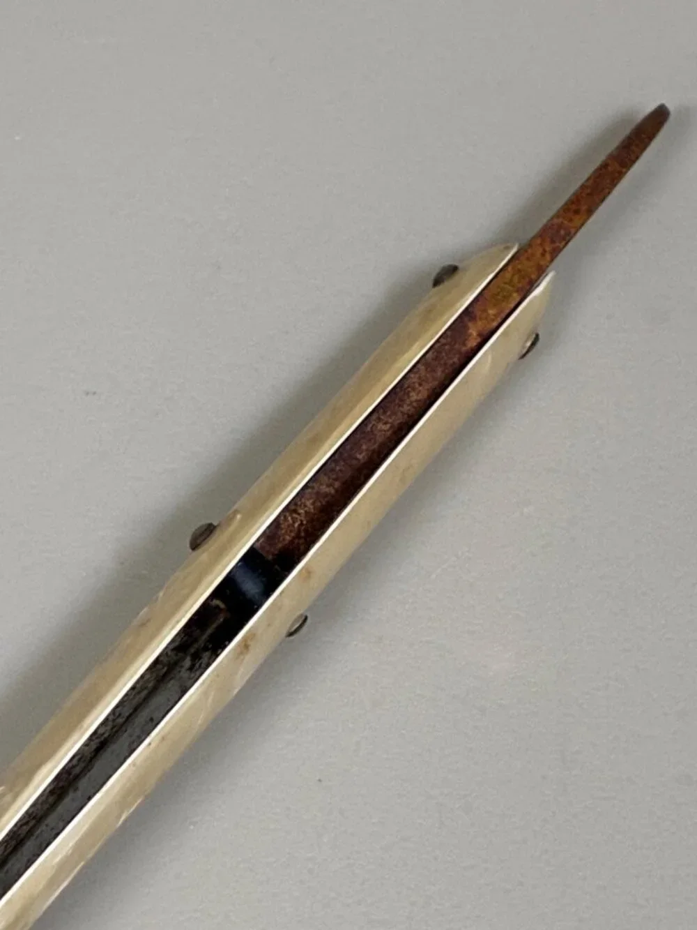 VINTAGE Dubl Duck PEARLDUCK GOLDEDGE Solingen Germany Straight Razor